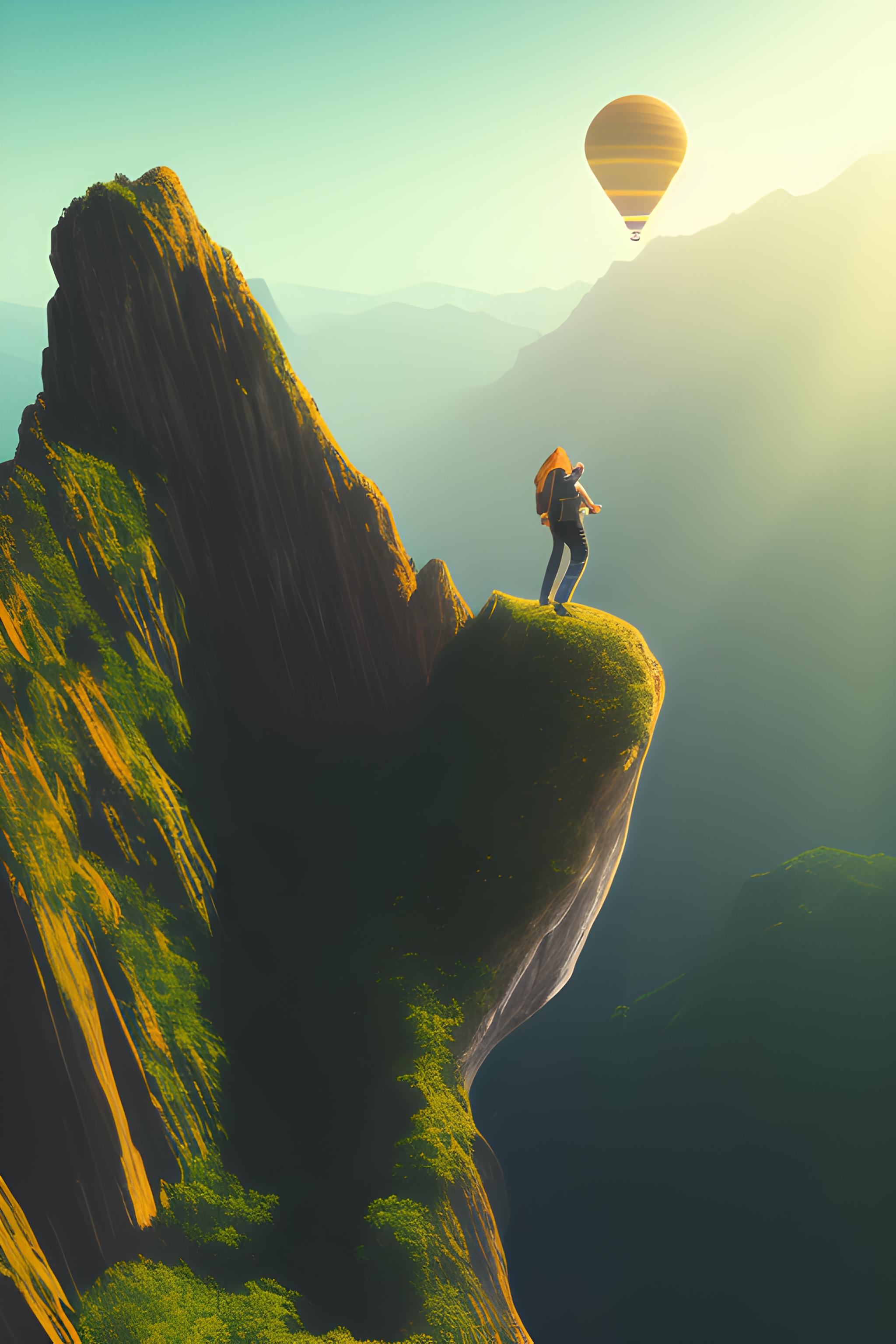 Vertical photograph, designed as a phone wallpaper (9:16 aspect ratio), representing the personal journey and brand of Hasan Ezibay, from foundation to peak. A young, determined man, seen from behind, is climbing a monumental staircase that transforms into a terraced mountain climb. The overall composition shows a clear path upwards toward a sunlit summit labeled in white text: "ZİRVE: MASTER YAŞAM PLANI & BAŞARI" (Peak: Master Life Plan & Success). The staircase begins at the bottom labeled: "BAŞLANGIÇ: SIFIR" (Start: Zero). Each large step or platform represents a significant phase of the plan: The first platform is labeled "TEMEL EĞİTİM & KİŞİSEL GELİŞİM" (showing stacked books, a digital tablet with 'Doping Hafıza' and 'Kitap Özetleri'). The next, higher platform is labeled "KARİYER & 